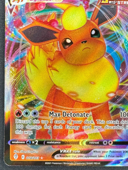FLAREON VMAX 018/203 NM ULTRA RARE EVOLVING SKIES POKEMON 2021 - Image 5