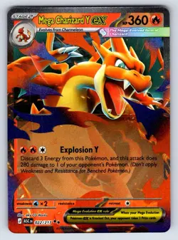 MEGA CHARIZARD Y EX 022/217 ASCENDED HEROES HOLO - Image 1