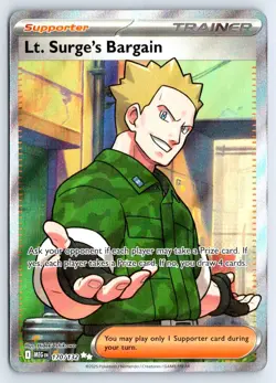 LT. SURGE'S BARGAIN 170 MEGA EVOLUTION POKEMON NM - Image 1