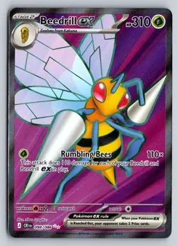 BEEDRILL EX 098/086 CHAOS RISING POKEMON NM - Image 1