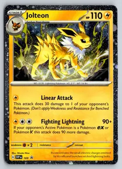 JOLTEON (COSMOS HOLO) 169 SCARLET & VIOLET PROMO POKEMON HOLO NM - Image 1