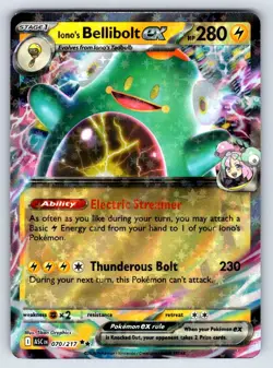 IONO'S BELLIBOLT EX 070/217 ASCENDED HEROES HOLO - Image 1