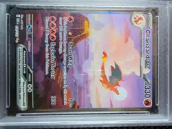 2023 POKEMON MEW EN-151 SPECIAL ILLUSTRATION RARE #199 CHARIZARD EX PSA 8 - Image 3