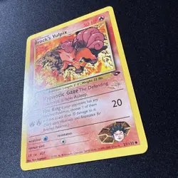 BROCK'S VULPIX 2000 Pokemon Gym Challenge - W Stamp Promo - #37 - NM - Image 3