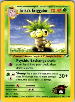 Erika's Exeggutor 44/132 Gym Heroes Unlimited NM/M - Image 1