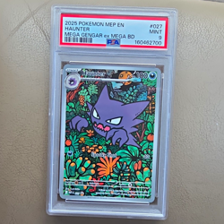 Pokemon Haunter 027 Mega Evolution Promo Holo English 2025 PSA 9 - Image 1