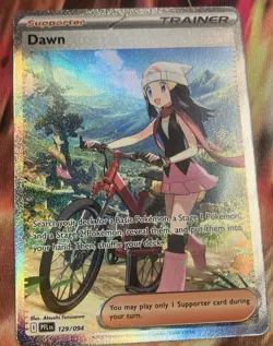 Pokemon Dawn Full Art Trainer Supporter Holo Me02 Phantasmal Flames 129/094 SIR - Image 1