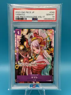 Japanese One Piece Yamato P-046 PSA 10 GEM MINT One Piece Magazine Vol. 17 Promo - Image 1