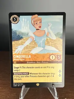 Disney Lorcana Ursula’s Return Non-Foil Cinderella Legendary 4/204 EN-4 - Image 1