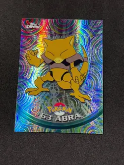 Pokemon Abra #63 Topps Chrome Spectra-Chrome Holo NM - Image 1