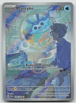 Mantyke - 189/182 - Illustration Rare - Paradox Rift - Pokemon Card - LP - Image 1