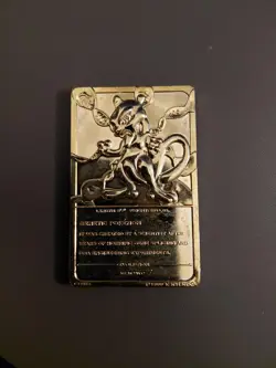 1999 Pokemon Burger King 23k Gold Plated Mewtwo Burger King Card - Image 3