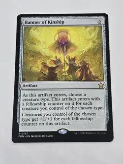 Banner Of Kinship FDN MTG Regular NM Foundations Magic The Gathering Card - Image 1