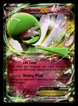 Gardevoir EX 105/160 EX Rare Holo Primal Clash Pokemon Card - Image 2