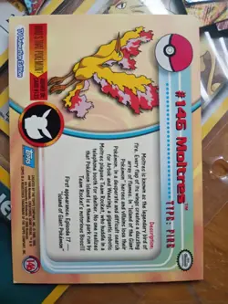 Topps Pokemon TV Animation Edition Moltres #146 Holo Trading Card English - Image 2