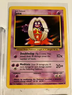 Vintage Poke PSA Near Mint BANNED Japanese Jynx plus two Jynx bonus cards - Image 4