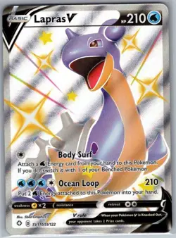 Lapras V SV110/SV122 Shining Fates: Shiny Vault - Pokemon Card - NM - Image 1