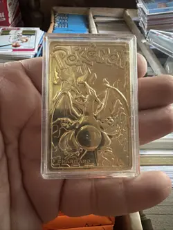 Burger King Pokemon TCG Charizard Gold Metal Card Limited Edition 1999 - Image 1