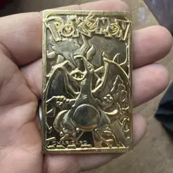 Burger King Pokemon TCG Charizard Gold Metal Card Limited Edition 1999 - Image 2