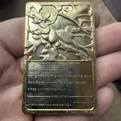 Burger King Pokemon TCG Charizard Gold Metal Card Limited Edition 1999 - Image 3