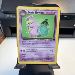Dark Slowbro 29/82 Team Rocket Unlimited Non-Holo Rare Pokemon Card DMG - Image 1