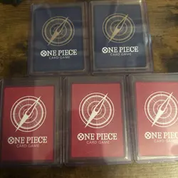 Bandai One Piece Card Game 5 Card Lot Foil Alt Art Vinsmoke Reiju Tashigi Ace N… - Image 2
