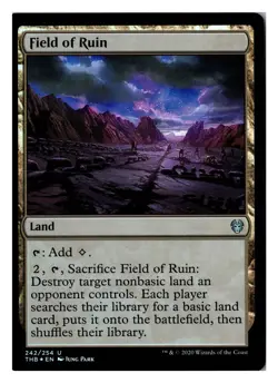 Magic MTG Field of Ruin 242 UC Theros Beyond Death Foil English Card Near Mint - Image 1