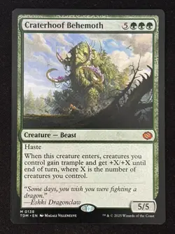 1x MTG Craterhoof Behemoth - Tarkir: Dragonstorm (TDM) #138 - Magic - Image 1