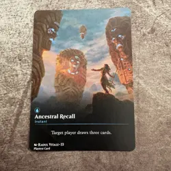 Ancestral Recall - Custom Art MTG Magic The Gathering Playtest Card - Image 1