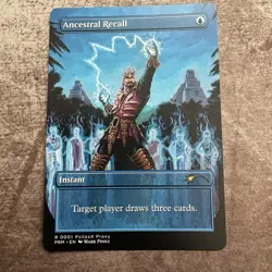 Ancestral Recall - Custom Art MTG Magic The Gathering Playtest Card - Image 1