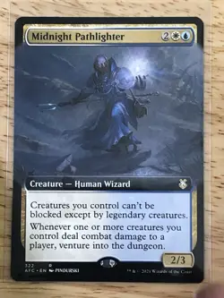 MTG TCG- Midnight Pathlighter 322 Extended Art AFC - Rare NM (Free Shipping $5+) - Image 1