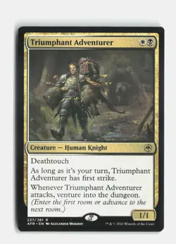 Triumphant Adventurer 237 Adventures in the Forgotten Realms MTG NM - Image 1