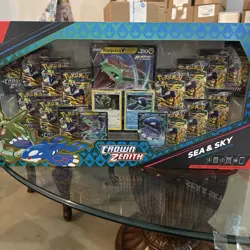 Pokemon Crown Zenith Sea and Sky Premium Collection Box Not Included - Image 1