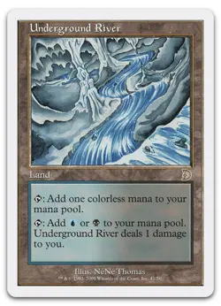 Underground River #41 (NM) Deckmasters Garfield vs Finkel DKM Magic MTG - Image 1