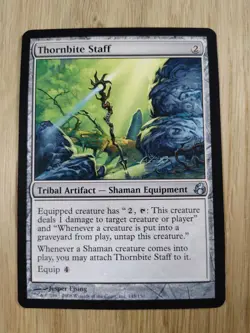 Thornbite Staff (NM), ENG, Morningtide 2008, Magic MTG 2 - Image 1