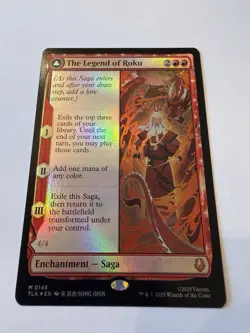 MTG The Legend of Roku Avatar Roku 0145 Mythic Foil DFC Near Mint - Image 1