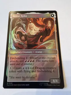 MTG The Legend of Roku Avatar Roku 0145 Mythic Foil DFC Near Mint - Image 2