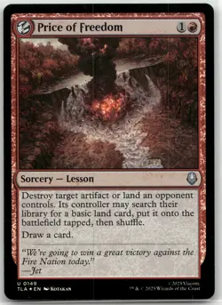 MTG Price of Freedom Foil NM Avatar: The Last Airbender Magic 149 - Image 1