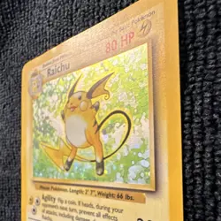 Wizards Raichu 14/102 Base Set Holo Rare 1999 English 80 HP Pokemon TCG - Image 4