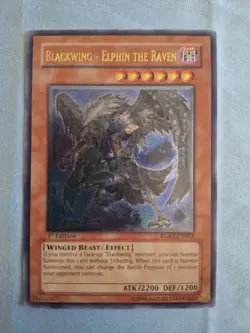 Blackwing - Elphin the Raven (UTR) RGBT-EN013 1st Edition LP Ultimate Rare - Image 1