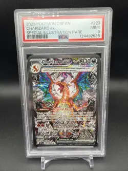 2023 Pokemon Obsidian Flames Charizard EX Special Illustration Rare #223 PSA 9 - Image 1