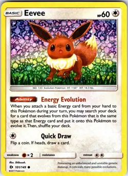 Eevee (General Mills Promo) 101/149 Holo Miscellaneous Card & Product Pokemon LP - Image 1