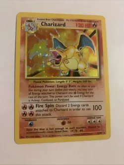1999 Pokemon Base Set Unlimited Charizard 4/102 Holo Rare NM - Image 1