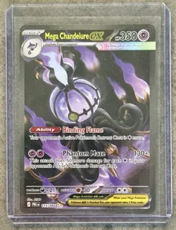 Mega Chandelure ex 115/084 SIR Pitch Black ME05 Pokemon Special Illustration NM - Image 1