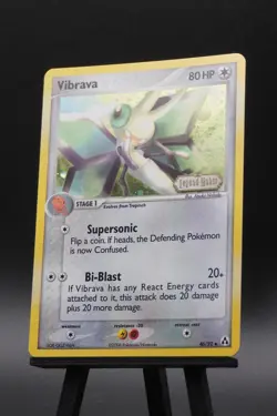 Vibrava 46/92 EX Legend Maker Stamped Holo Pokemon Card NM/LP - Image 2