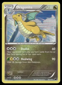 Dragonite 83/116 Holo Rare Plasma Freeze Pokemon NM - Image 1