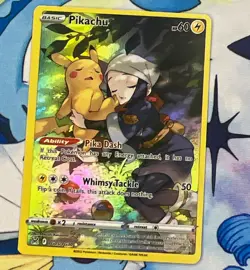Pokemon TCG Pikachu TG05/TG30 Lost Origin Trainer Gallery Ultra Rare Holo EN OC - Image 1