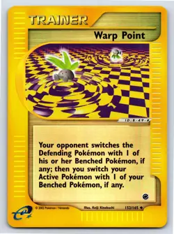 Expedition Base Set - LP - Warp Point 152/165 Reverse Holo US Seller - Image 1