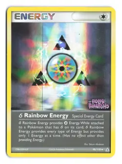 Pokemon Rainbow Energy 98/110 EX Holon Phantoms Stamped Reverse Rev Holo Foil - Image 1