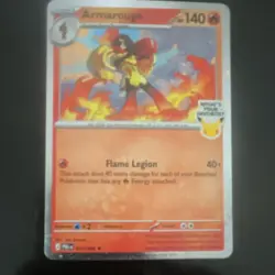The Pokemon Company Armarouge 140 HP Promo Holo Pokemon TCG Card English opened - Image 1